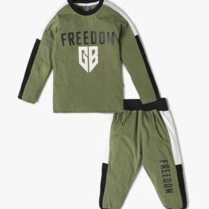 GAME BEGINS Boys Printed T-Shirt & Joggers Set