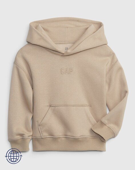 Gap Kids Logo Embroidered Hoodie with Kangaroo Pocket