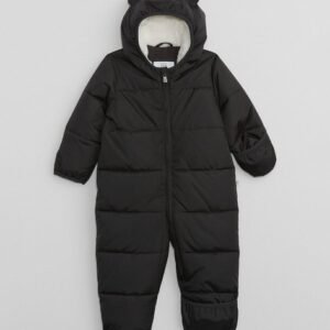 Gap Kids - Infants Quilted Zip-Front Hooded Puffer Romper