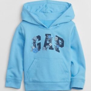 Gap Kids Brand Print Hoodie with Kangaroo Pocket