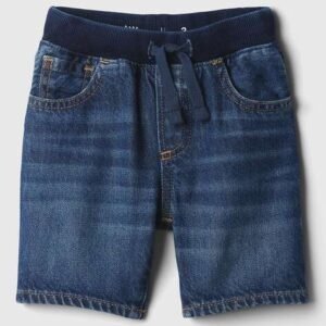 Gap Kids Dark Wash Pull Over Denim Shorts