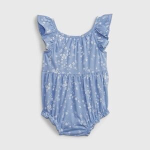 Gap Kids - Floral Print Romper with Ruffle Detail