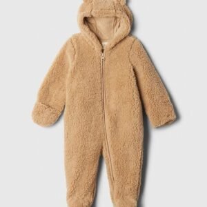 Gap Kids - Infants Faux-Fur Zip-Front Romper