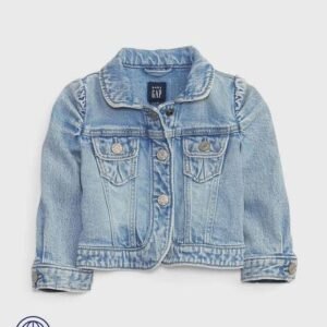 Gap Kids Puff-Sleeved Denim Jacket