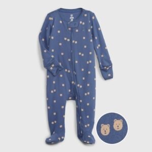 Gap Kids - Printed Zip-Front Sleepsuit
