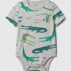 Gap Kids Boys Crocodile Printed Bodysuit