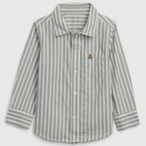 Gap Kids Boys Striped Relaxed Fit Shirt