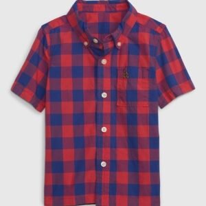 Gap Kids Checked Shirt with Patch Pocket