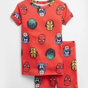 Gap Kids Superhero Print Organic Cotton T-Shirt & Shorts