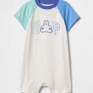 Gap Kids - Girls Colourblock Round-Neck Romper