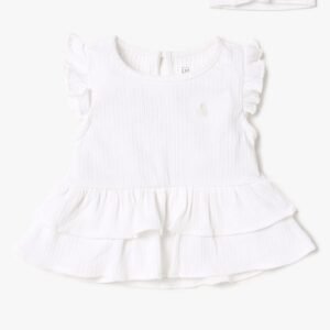 Gap Kids Ribbed Top & Pantie with Head Band