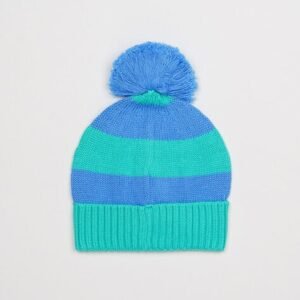 H by Hamleys Striped Beanie with Pom-Pom