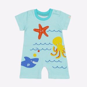 H by Hamleys - Striped Rompers with Applique