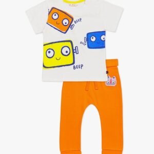 H by Hamleys Graphic Print T-Shirt & Pants Set