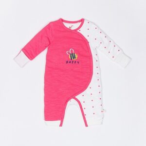 H by Hamleys - Polka-Dot Print Print Romper with Embroidered Bee