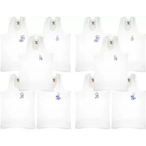 Hap Boys Set of 10 Graphic Print Round-Neck Vests
