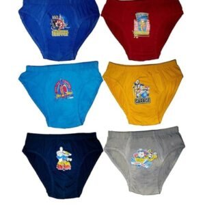 Hap Pack of 6 Graphic Print Briefs with Elasticated Waist