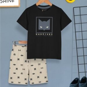 Hellcat Boy Graphic Print T-Shirt & Shorts Set