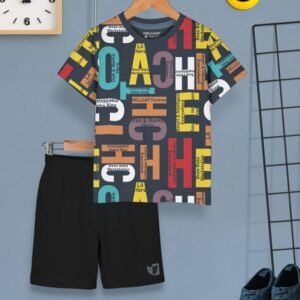 Hellcat Boys Brand Print T-Shirt & Shorts Set