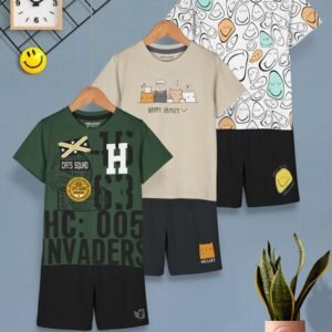 Hellcat Boy Printed Shorts & T-Shirts Set
