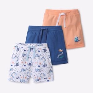 INF FRENDZ Pack of 3 Printed Cotton Shorts