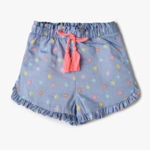 INF FRENDZ Floral Print Regular Fit Ruffle Hem Shorts