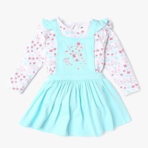 INF FRENDZ Floral Print Top with Pinafore