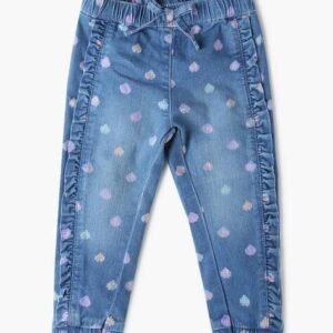 INF FRENDZ Printed  Mid-Wash Jogger Jeans