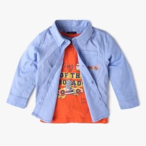 INF FRENDZ Printed Shirt & T-Shirt Set