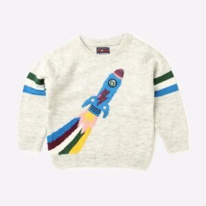 INF FRENDZ Spaceship Round-Neck Sweater