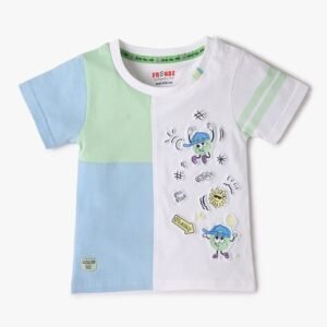 INF FRENDZ Boys Colourblock Crew-Neck T-Shirt