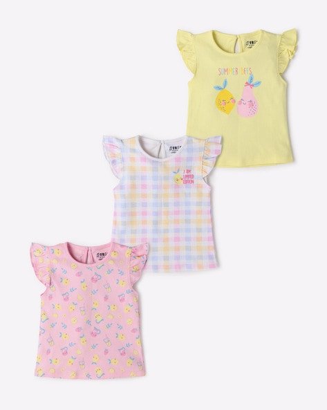 INF FRENDZ Pack of 3 Assorted Printed Round-Neck T-Shirt