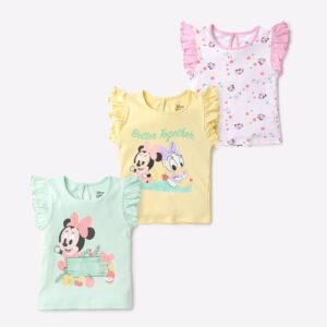 INF FRENDZ Pack of 3 Minnie Mouse Print T-Shirts
