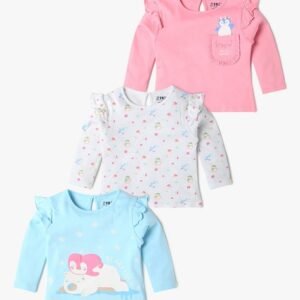 INF FRENDZ Unisex Pack of 3 Printed Round-Neck T-Shirts