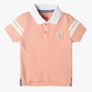 INF FRENDZ Self-Stripe Regular Fit Polo T-Shirt