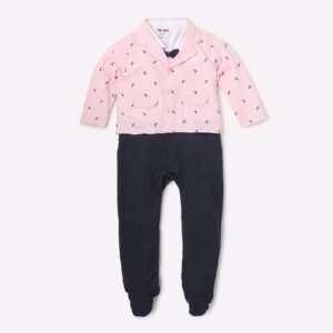 INF FRENDZ Printed Rompers with Notched Lapel Collar