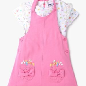 INF FRENDZ Dungaree with Floral Print T-Shirt