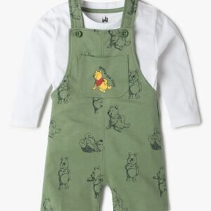 INF FRENDZ Unisex Panda Print Dungaree with T-Shirt