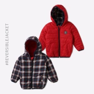 INF FRENDZ Checked Reversible Hooded Jacket