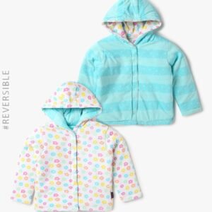 INF FRENDZ Floral Print Reversible Hooded Jacket