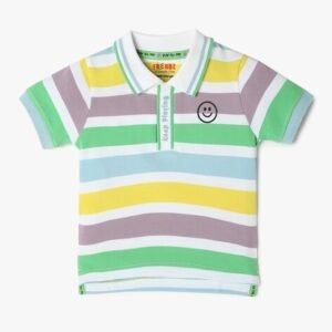 INF FRENDZ Striped Polo T-Shirt