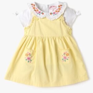 INF FRENDZ Floral Embroidered Dress with Top