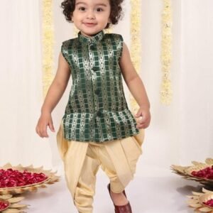 Jbn Creation Boys Woven Kurta Dhoti Set