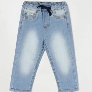 Juniors by Lifestyle Mid-Wash Jeans with Drawstring Waist