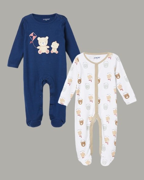 Juniors by Lifestyle Pack of 2 Graphic Print Sleepsuits