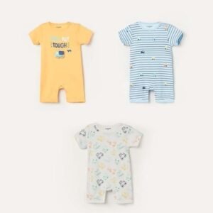 Juniors by Lifestyle - Pack of 3 Printed Rompers