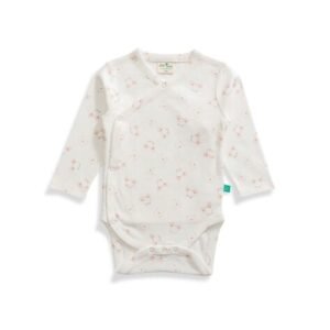 Juscubs Printed Bodysuit with Snap-Button Closure