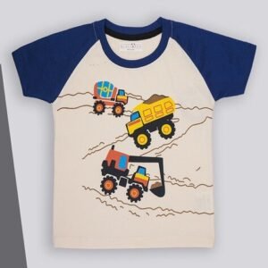 KIDLYBOO Graphic Print Round-Neck T-Shirt