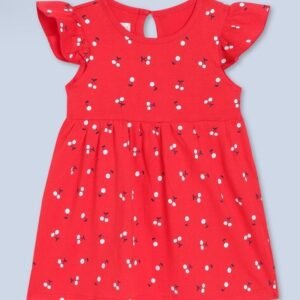 KIDLYBOO Printed Fit & Flare Dress