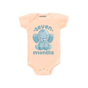 KNITROOT - Graphic Print Round-Neck Romper